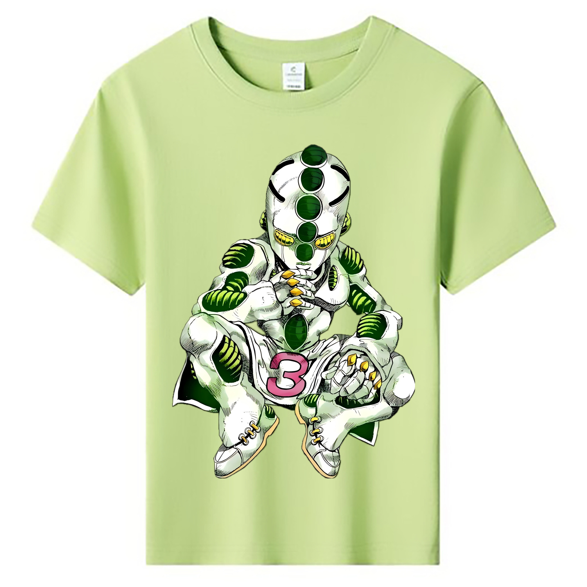 （画像用） ジョジョの奇妙な冒険 広瀨康一 JoJo's Bizarre Adventure Hirose Koichi 綿100％キッズTシャツ（フロントプリント）